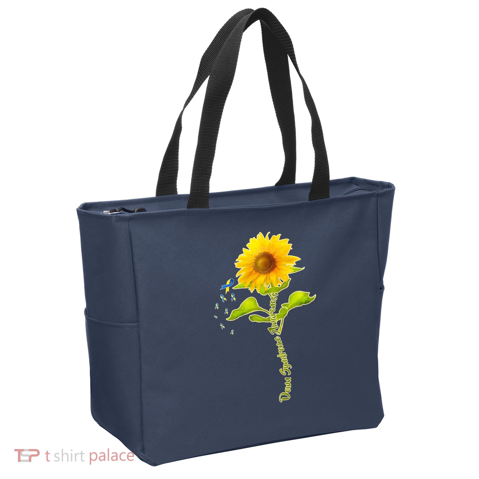 Down Syndrome Awareness Sunflower Tote Bag