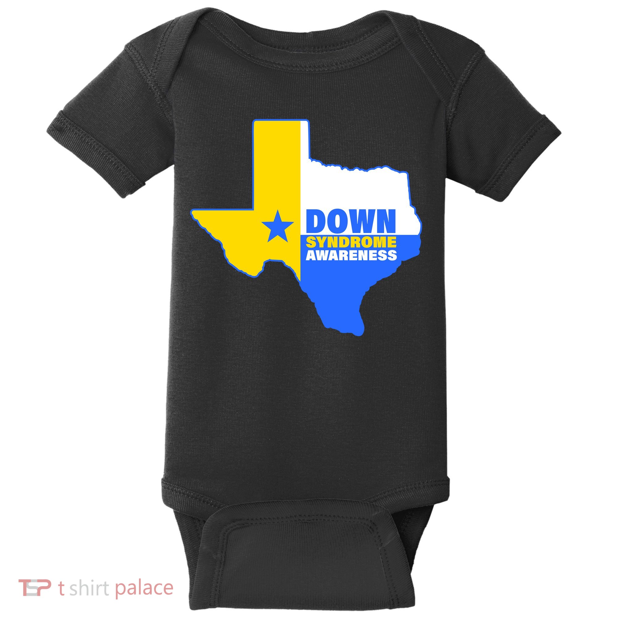 Down Syndrome Awareness Texas State Baby Bodysuit