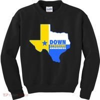 Down Syndrome Awareness Texas State Kids Sweatshirt thumb 0