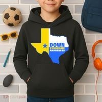 Down Syndrome Awareness Texas State Kids Hoodie thumb 2