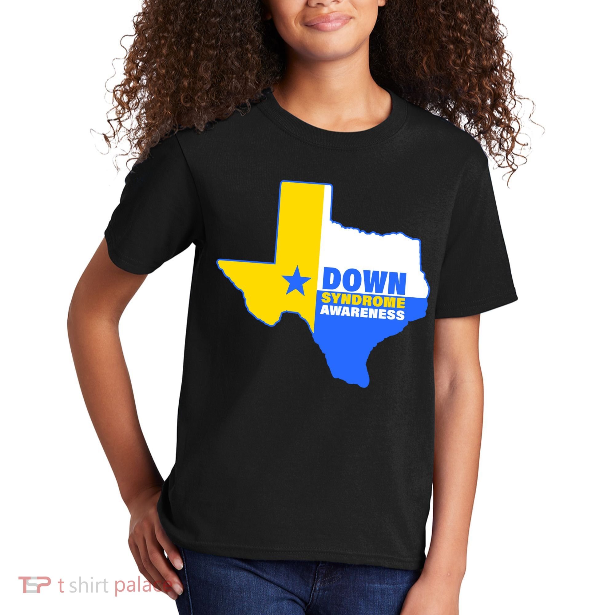 Down Syndrome Awareness Texas State Kids T-Shirt
