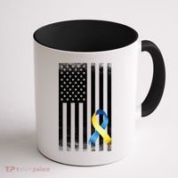Down Syndrome Awareness USA Flag Coffee Mug thumb 1