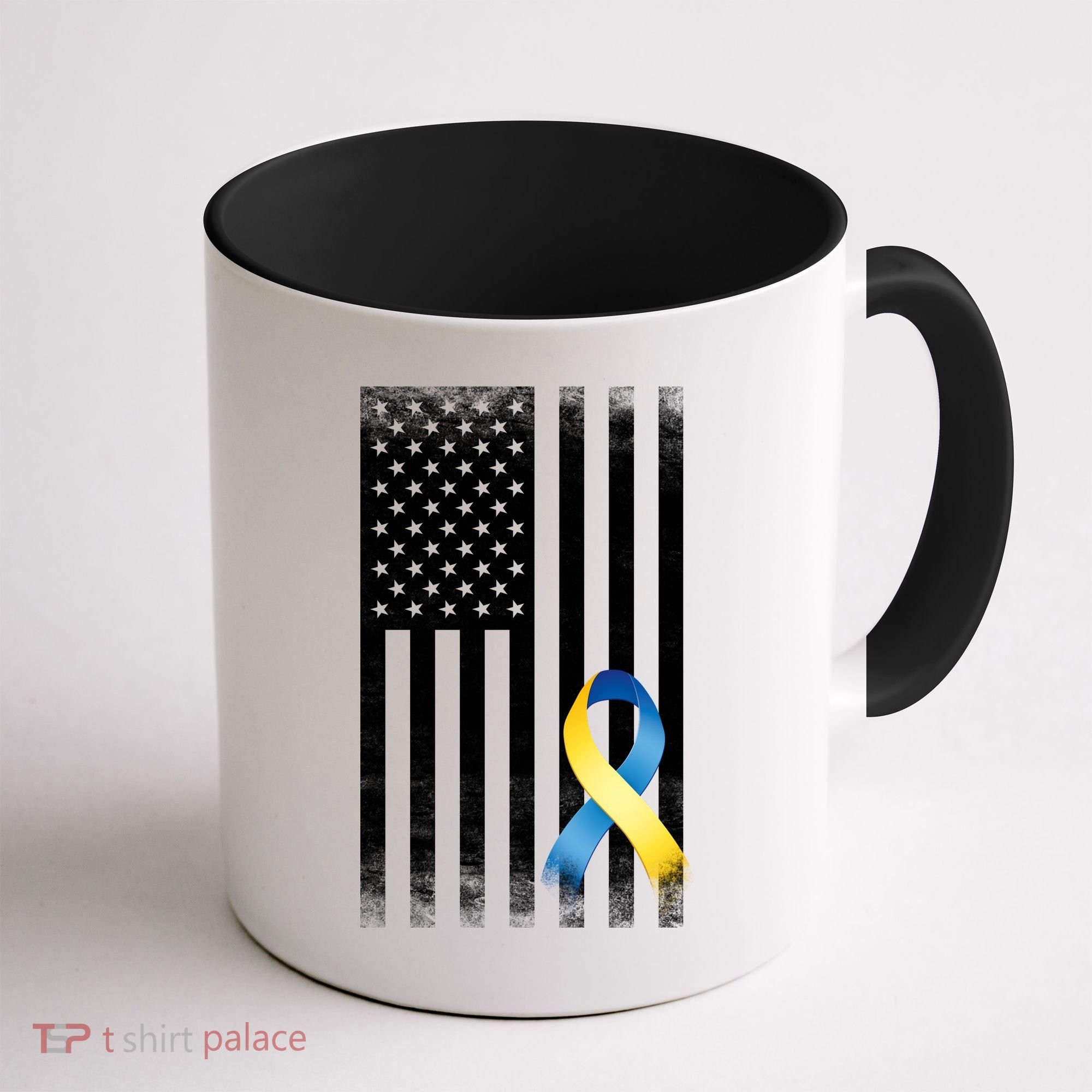 Down Syndrome Awareness USA Flag Coffee Mug