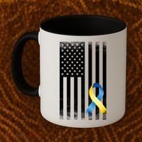 Down Syndrome Awareness USA Flag Coffee Mug thumb 2