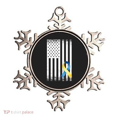 Down Syndrome Awareness USA Flag Ornament