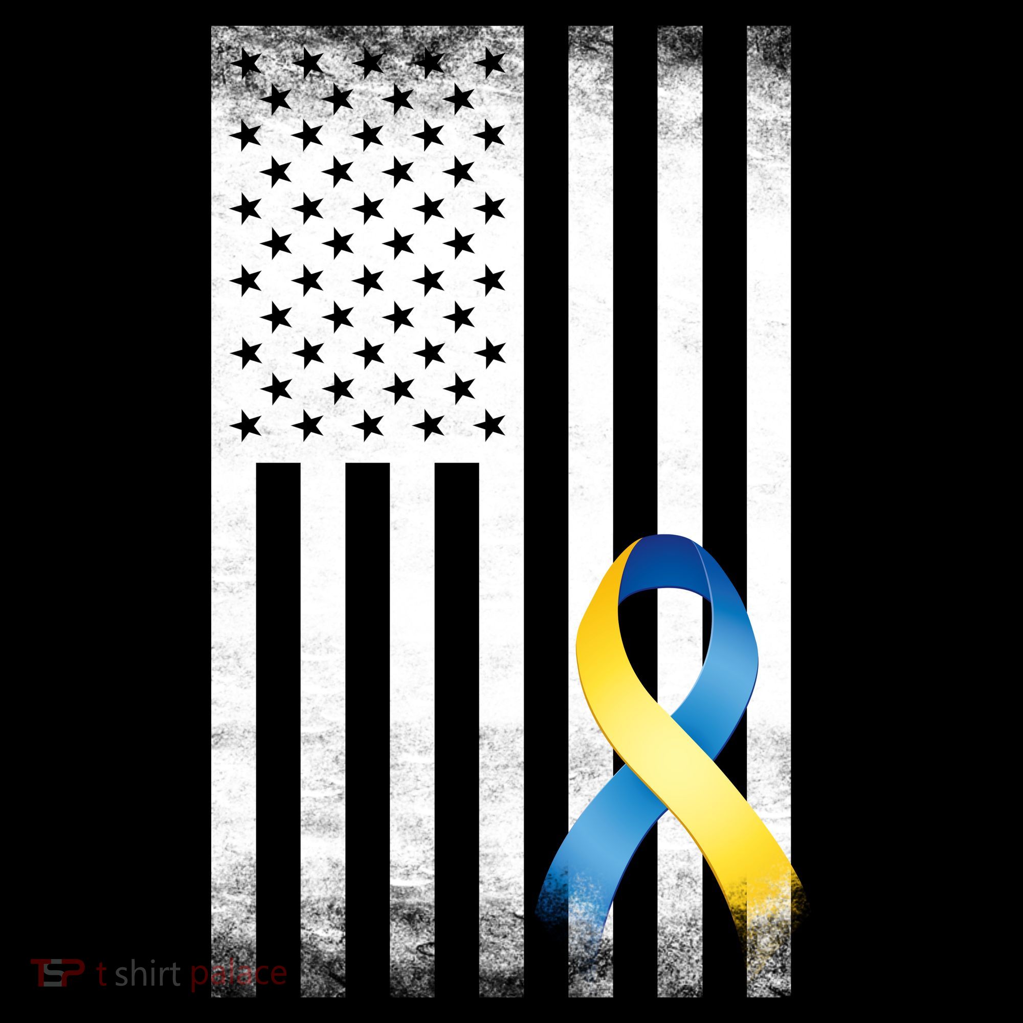 Down Syndrome Awareness USA Flag Ornament