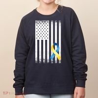 Down Syndrome Awareness USA Flag Women's Sweatshirt thumb 0