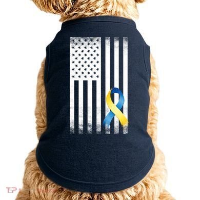 Down Syndrome Awareness USA Flag Doggie Tank
