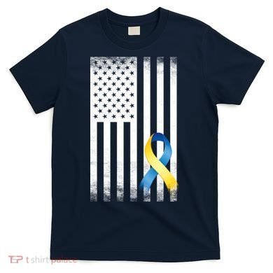 Down Syndrome Awareness USA Flag T-Shirt