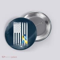 Down Syndrome Awareness USA Flag Button thumb 0