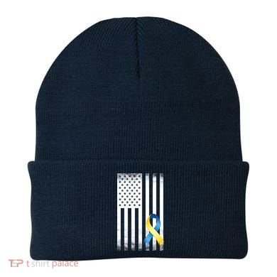 Down Syndrome Awareness USA Flag Beanie