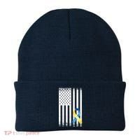 Down Syndrome Awareness USA Flag Beanie thumb 0