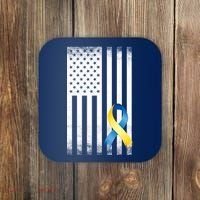 Down Syndrome Awareness USA Flag Coaster thumb 0