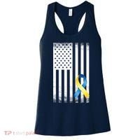 Down Syndrome Awareness USA Flag Women's Tank Top thumb 0