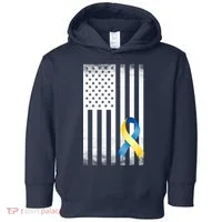 Down Syndrome Awareness USA Flag Toddler Hoodie thumb 0