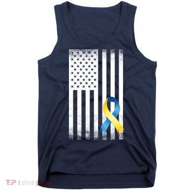 Down Syndrome Awareness USA Flag Tank Top
