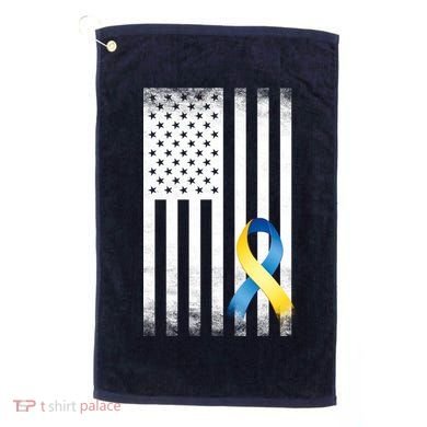 Down Syndrome Awareness USA Flag Golf Towel