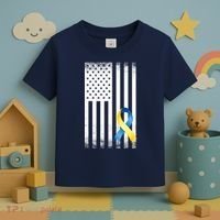 Down Syndrome Awareness USA Flag Toddler T-Shirt thumb 3