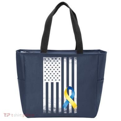 Down Syndrome Awareness USA Flag Tote Bag