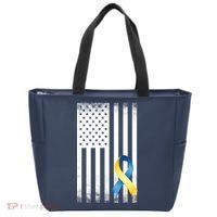 Down Syndrome Awareness USA Flag Tote Bag thumb 0