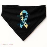 Down Syndrome Bad Attitude USA-Made Doggie Bandana thumb 0