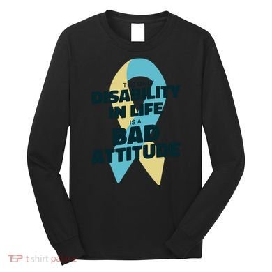 Down Syndrome Bad Attitude Long Sleeve Shirt