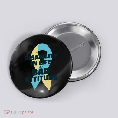 Down Syndrome Bad Attitude Button