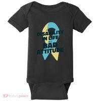 Down Syndrome Bad Attitude Baby Bodysuit thumb 0