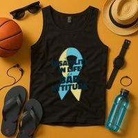 Down Syndrome Bad Attitude Tank Top thumb 4