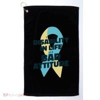 Down Syndrome Bad Attitude Golf Towel thumb 0