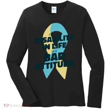 Down Syndrome Bad Attitude Women's Long Sleeve Shirt