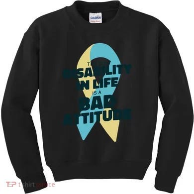 Down Syndrome Bad Attitude Kids Sweatshirt