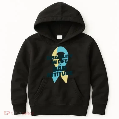 Down Syndrome Bad Attitude Kids Hoodie