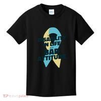 Down Syndrome Bad Attitude Kids T-Shirt thumb 0