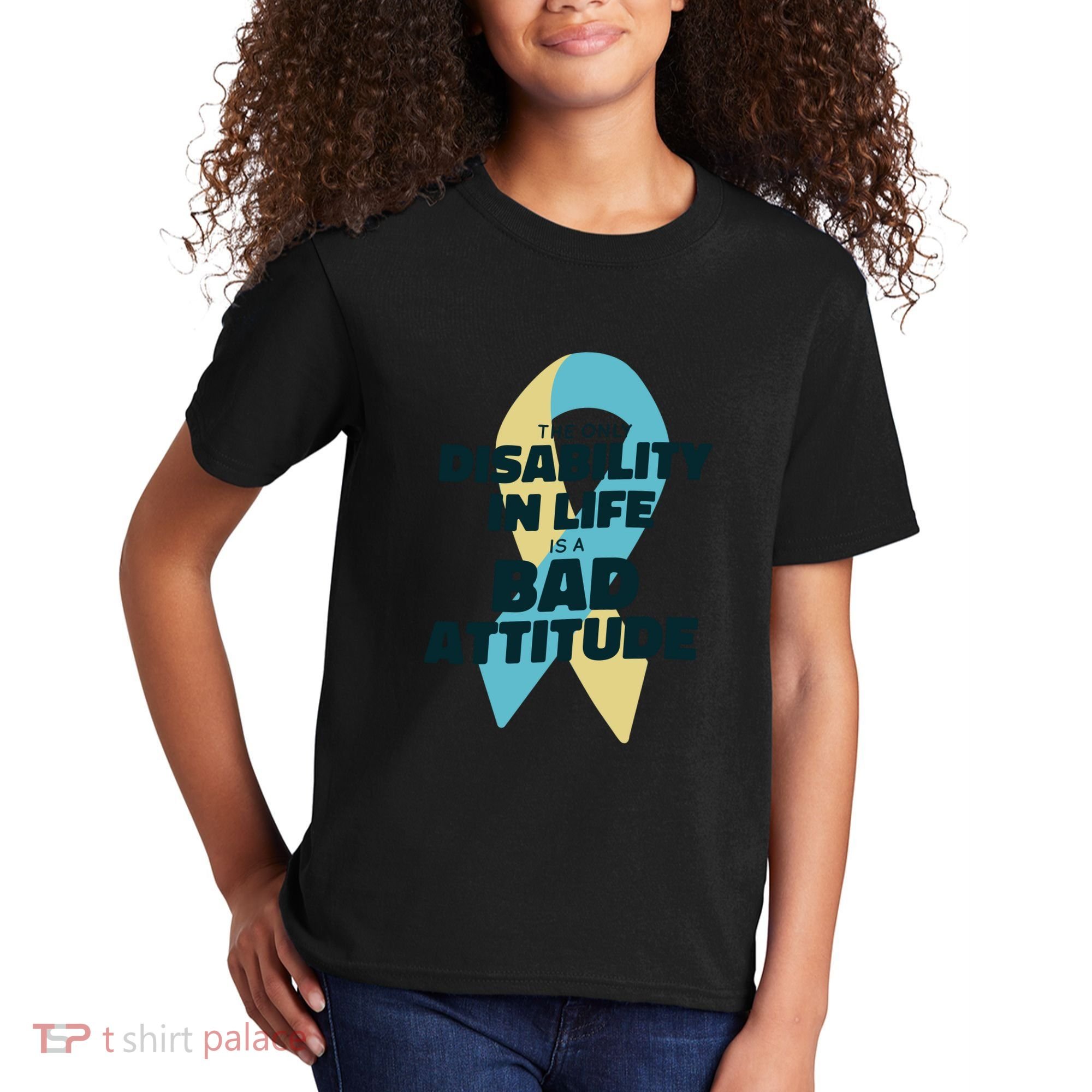 Down Syndrome Bad Attitude Kids T-Shirt