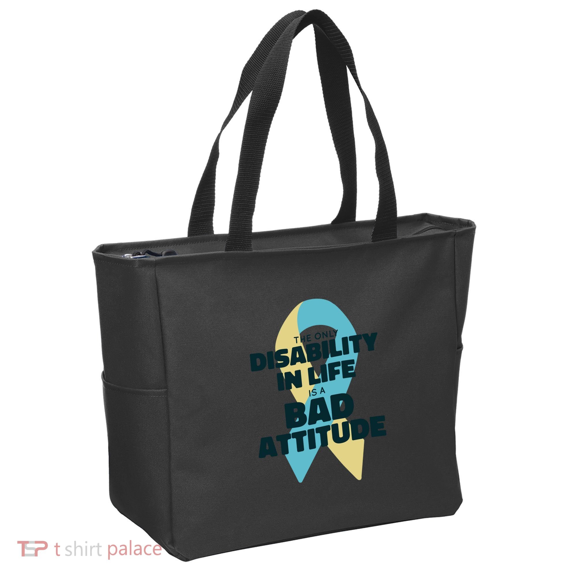 Down Syndrome Bad Attitude Tote Bag