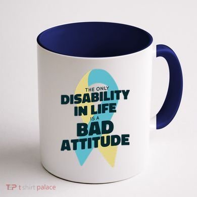 Down Syndrome Bad Attitude Coffee Mug back