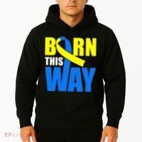 Down Syndrome Born This Way Ribbon Hoodie thumb 2
