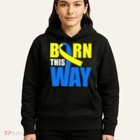 Down Syndrome Born This Way Ribbon Hoodie thumb 5