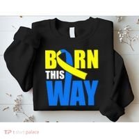 Down Syndrome Born This Way Ribbon Sweatshirt thumb 2