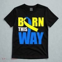Down Syndrome Born This Way Ribbon T-Shirt thumb 5