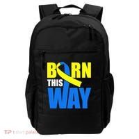 Down Syndrome Born This Way Ribbon Backpack thumb 0