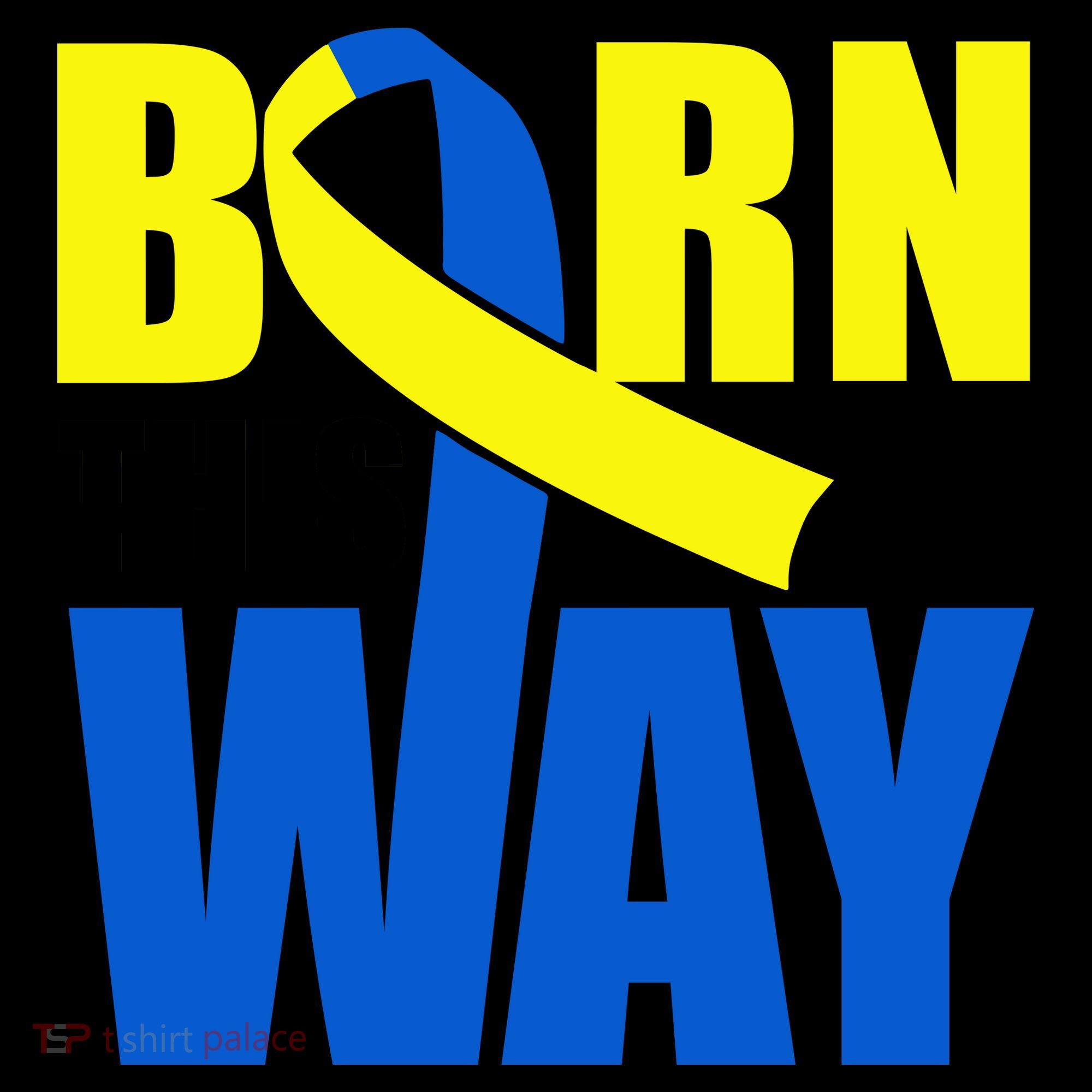 Down Syndrome Born This Way Ribbon Coffee Mug