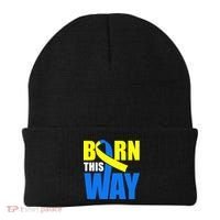 Down Syndrome Born This Way Ribbon Beanie thumb 0