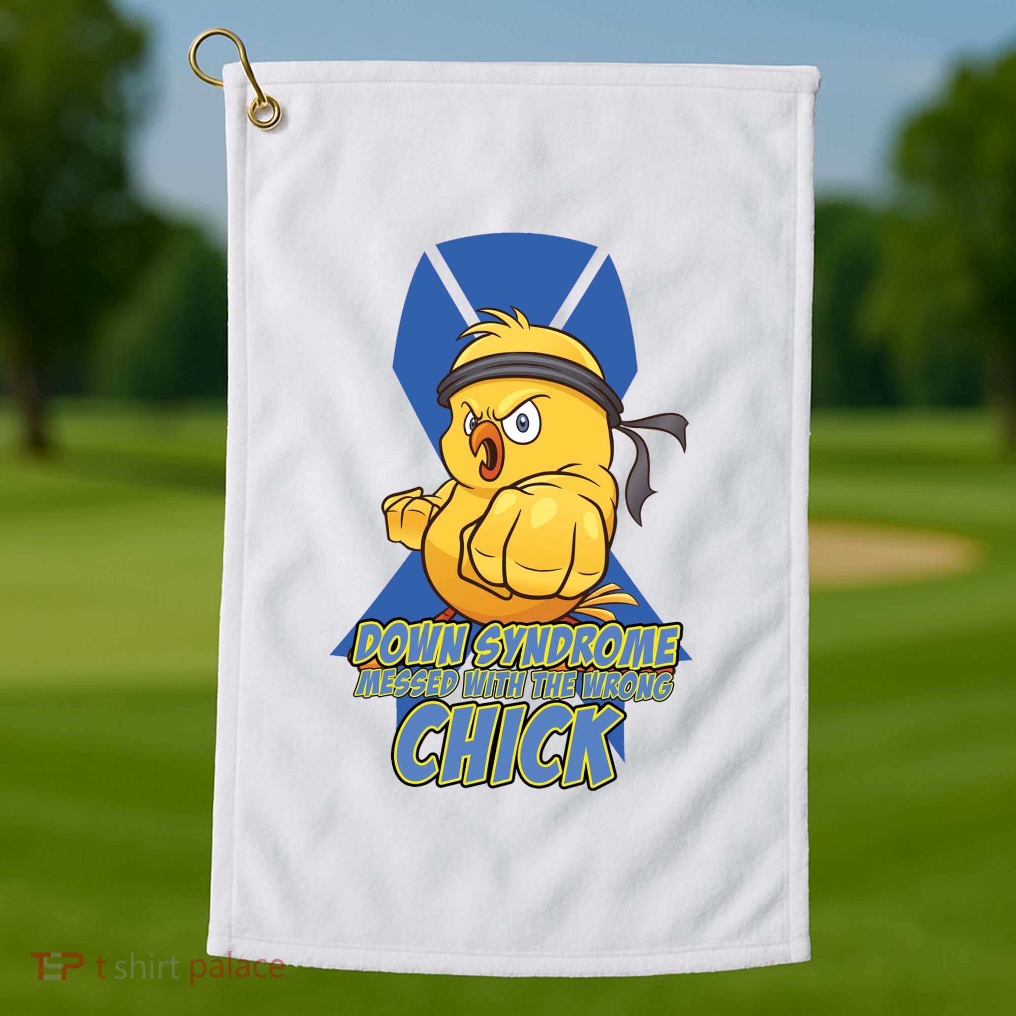 Down Syndrome Chick Golf Towel