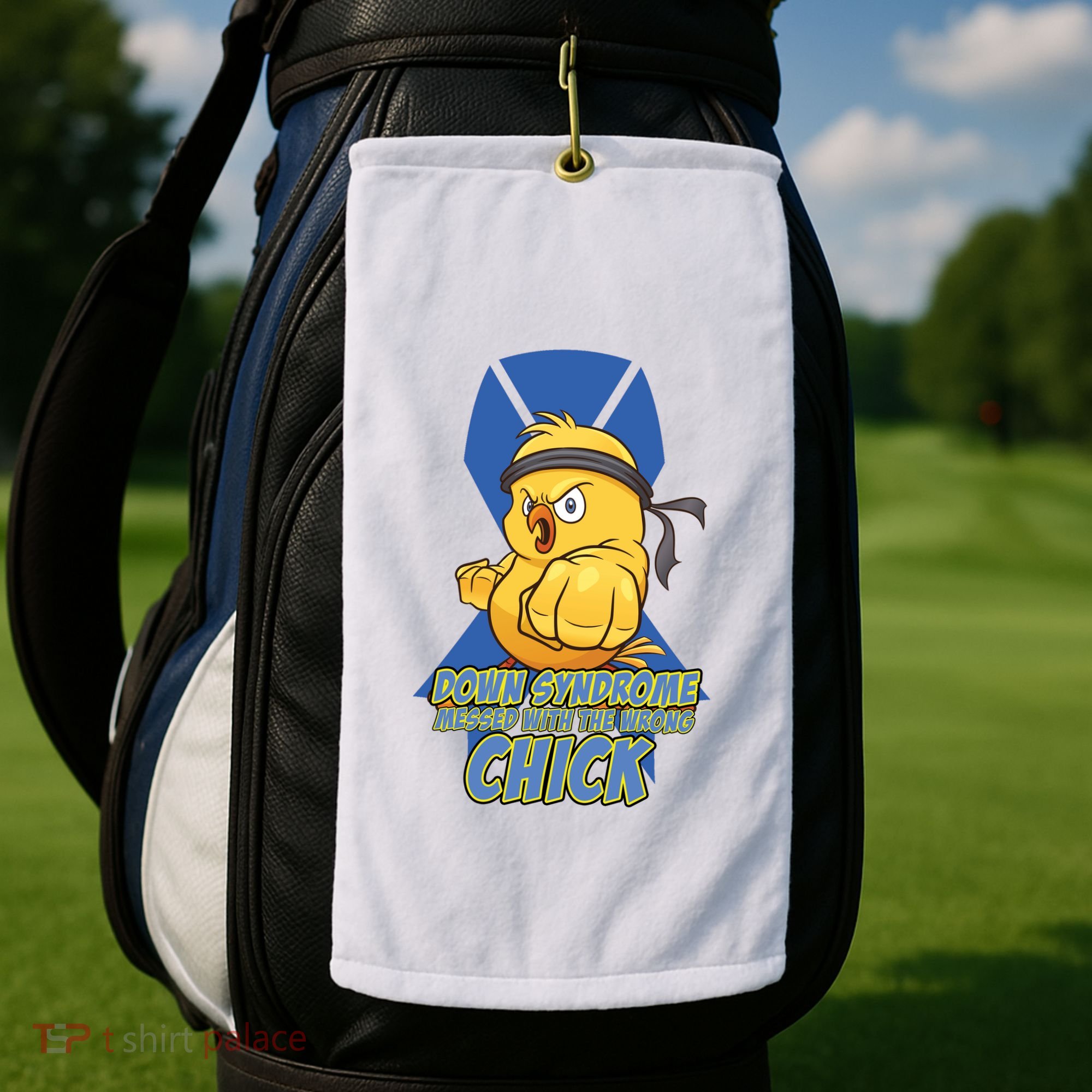 Down Syndrome Chick Golf Towel