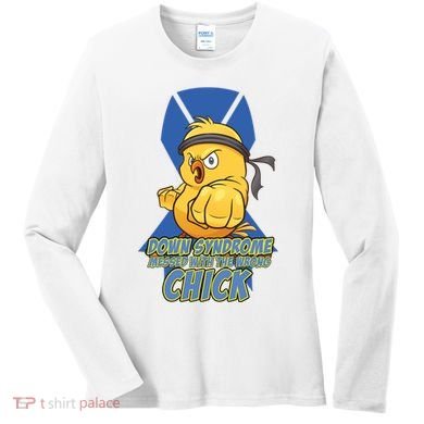 Down Syndrome Chick Women's Long Sleeve Shirt