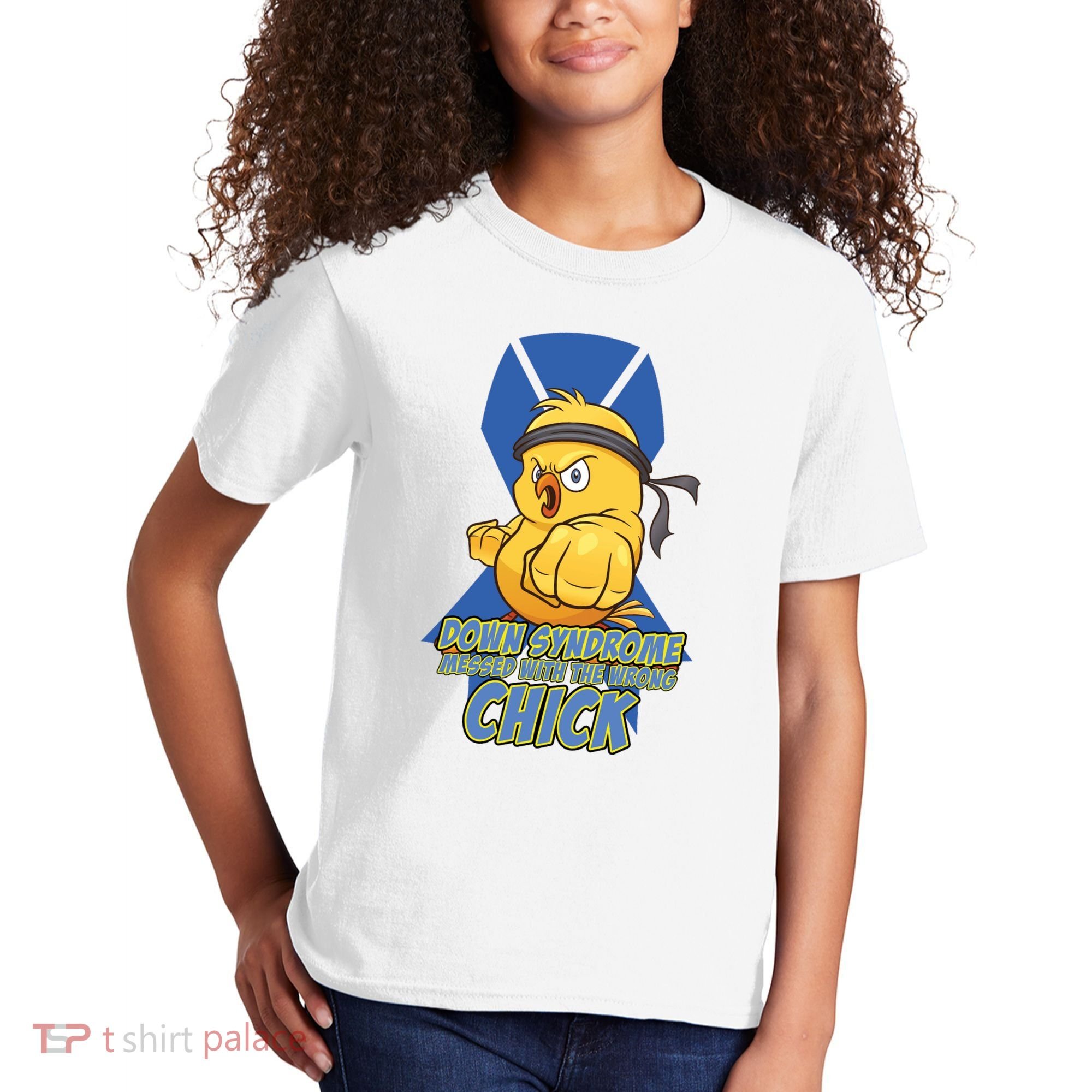 Down Syndrome Chick Kids T-Shirt