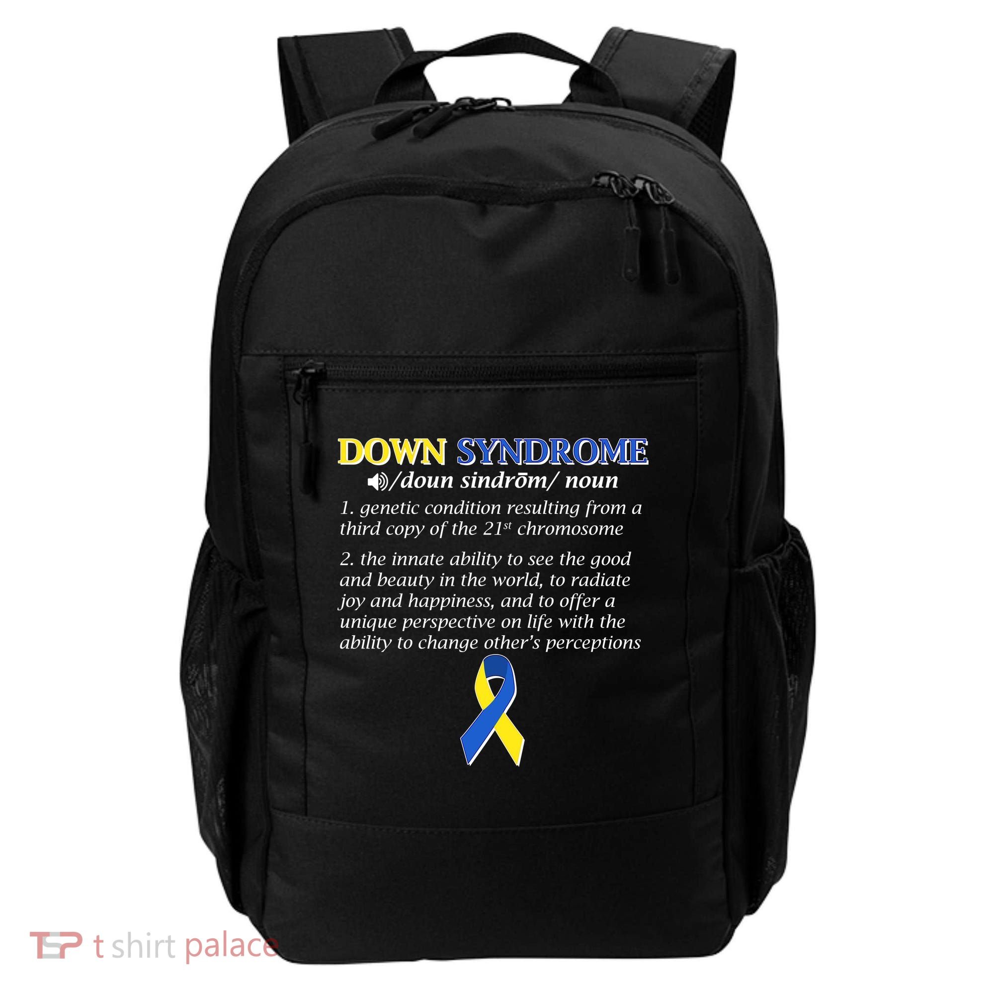 Down Syndrome Definition Backpack