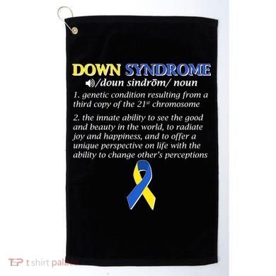 Down Syndrome Definition Golf Towel